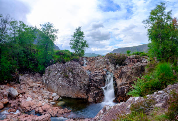 istock The waterfall on the river Coupall with Buachaille Etive Mor, Scotland 1335262155