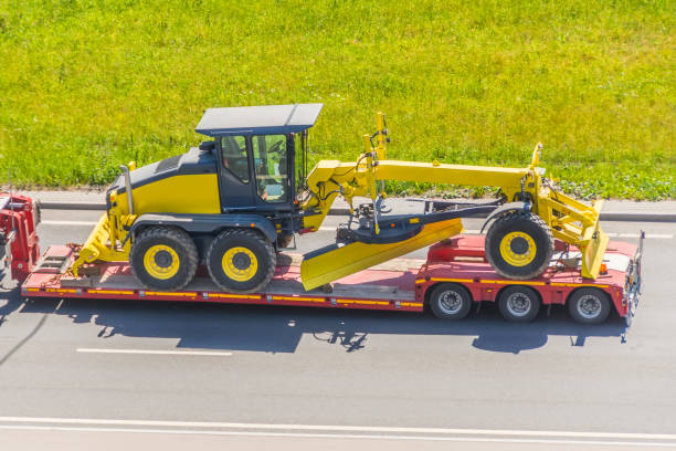 a big machinery on flatbed