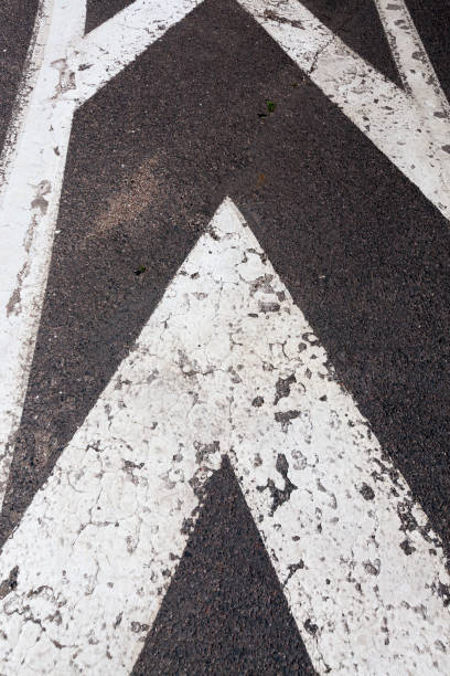istock paved road with white road markings 1335267980