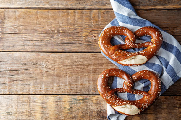 istock Pretzel with salt and sesame seeds 1335272843