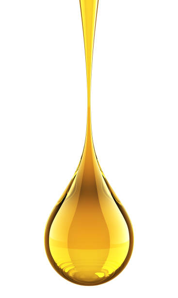 istock Oil Long Drop Isolated On White 1335275606