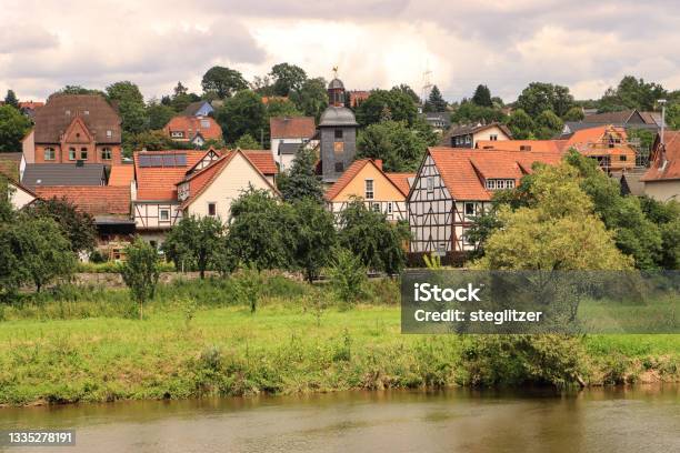 Romantic Fulda Valley Stock Photo - Download Image Now - Fulda, Germany, Architecture