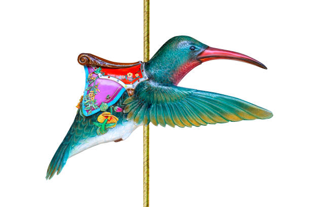 istock Carnival carousel hummingbird isolated on white background 1335280079