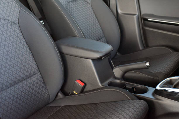 istock Armrest in the luxury passenger car, front seats 1335290295