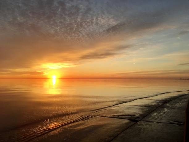 istock Sunrise along lakefront path in Chicago 1335291151