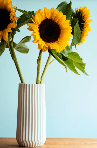istock Beautiful interior at home with sunflowers in a vase 1335292273