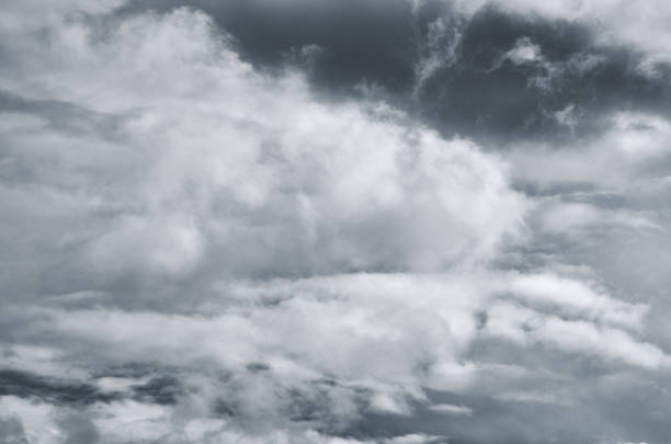 istock Gloomy sky with dark and light clouds 1335292345