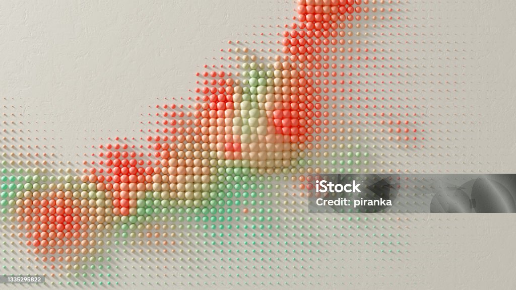 Abstract background Abstract background of colorful spheres Three Dimensional Stock Photo