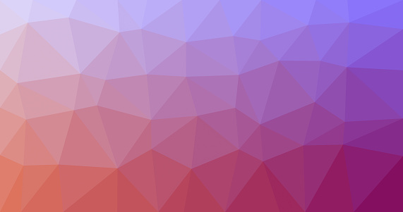 Polygonal mosaic with orange and purple gradient