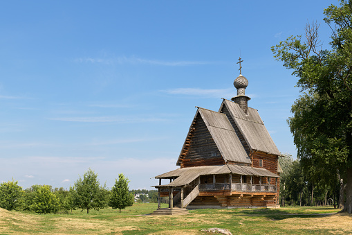 St Nicholas wooden church (Church of St Nicholas from the village of Glotovo). Suzdal, Russia