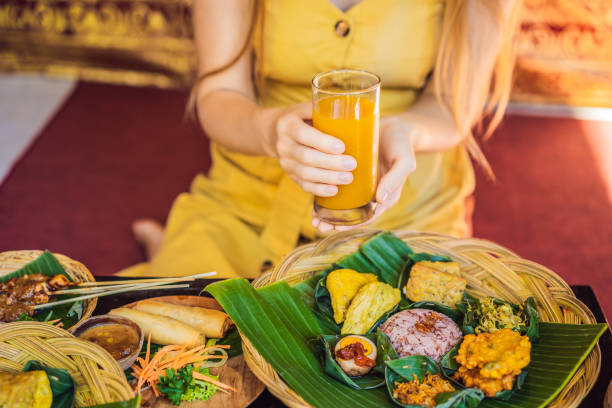 istock Jamu. Traditional medicine and herbal drink in Indonesia, most prevalent in Java. Made from natural materials, such as parts of plants such as roots, bark, flowers, seeds, leaves and fruits 1335317314