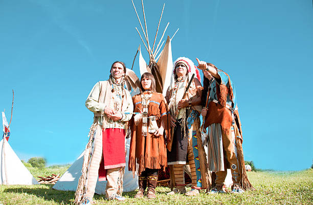 istock Group of North American Indians 133532285