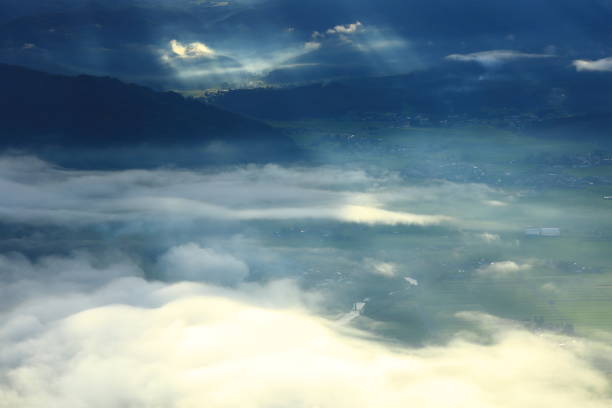 Sea of clouds at dawn