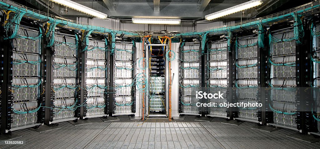 Computer-Cluster Server - Lizenzfrei Supercomputer Stock-Foto
