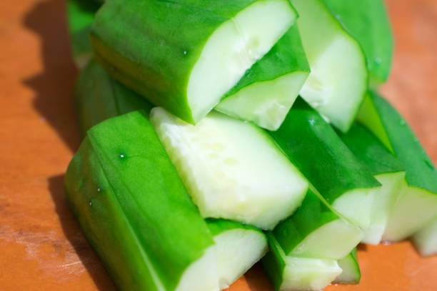 istock Beautiful green fresh and delicious pre-cooked cucumber 1335329788