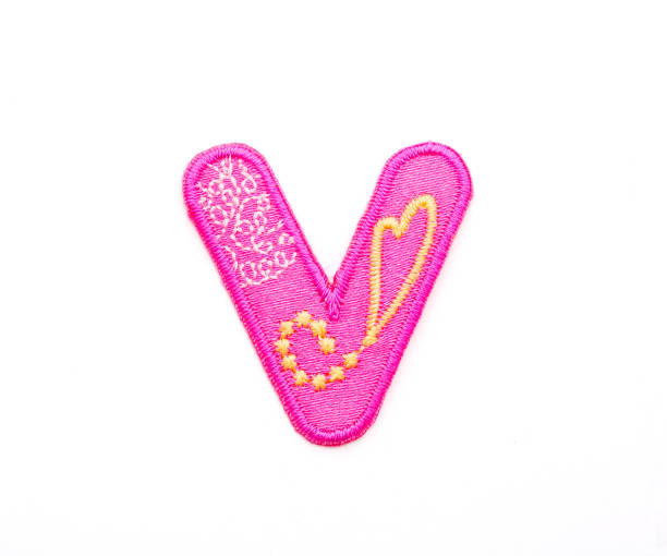 istock The letter V is on a white cloth 1335344370