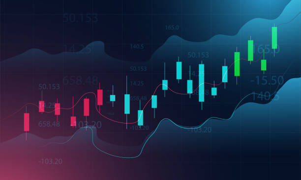 istock Stock and Graph design background. Business graph banner design eps10 vector. Illustration. 1335351189