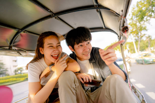 istock Cheerful couples enjoy dating. 1335352611