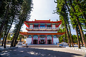 low-angle-ansicht-des-xuanzang-tempels-i