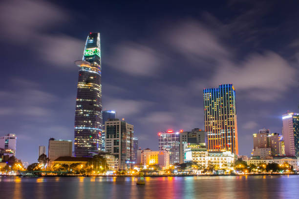 Ho Chi Minh city night scene