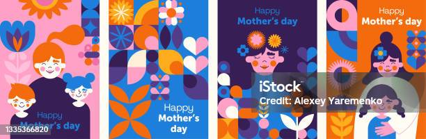 Mothers Day Womens Day Abstract Backgrounds Or Patterns向量圖形及更多幾何圖形圖片