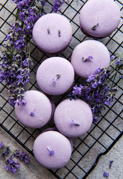 istock French macarons with lavender flavor 1335368858