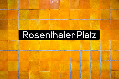 Rosenthaler Platz subway sign
