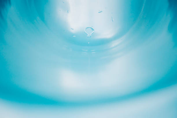 istock Blue water slide with water drops 1335371180