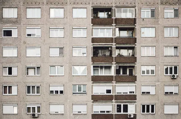 Photo of Typical old eastern european panel apartments