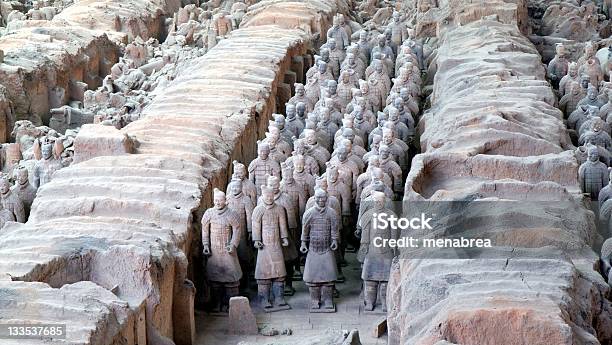 Guerrieri Di Terracotta - Fotografie stock e altre immagini di Antico - Condizione - Antico - Condizione, Archeologia, Argilla