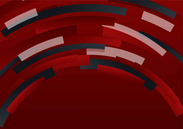 istock Modern red and black corporate background. Abstract background design. Modern futuristic technology background vector illustration. Fluid gradient shapes composition. Game design posters 1335378711