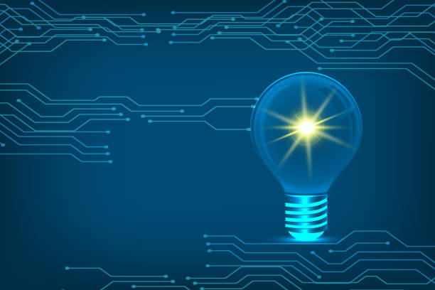 istock Glowing light bulb in idea, innovation and inspiration concept 1335388276