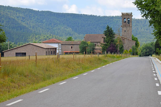 istock Santa Maria de Marles rural town, Spain 1335390564