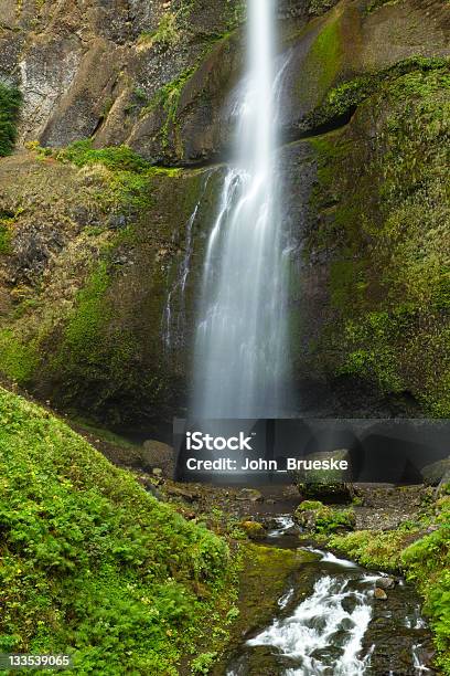 Multnomah Falls Stock Photo - Download Image Now - Blurred Motion, Cliff, Columbia River Gorge