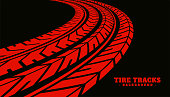 istock red tire print mark texture background 1335391707