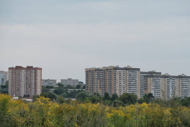 istock New residential district behind the field 1335398228