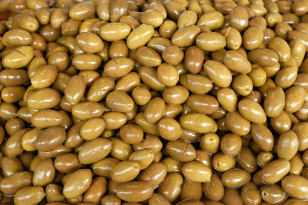 istock Organic green olives. 1335401011