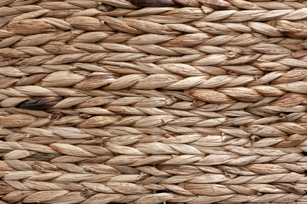 istock Wicker basket, knitted, knitted, wooden, woven. 1335402159