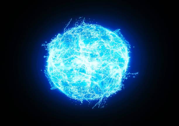 istock Abstract illustration of blue light swirling 1335413279