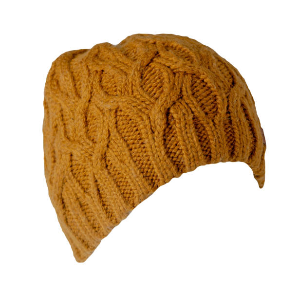 istock women's hat knitted isolated on white background. warm winter accessory 1335414331