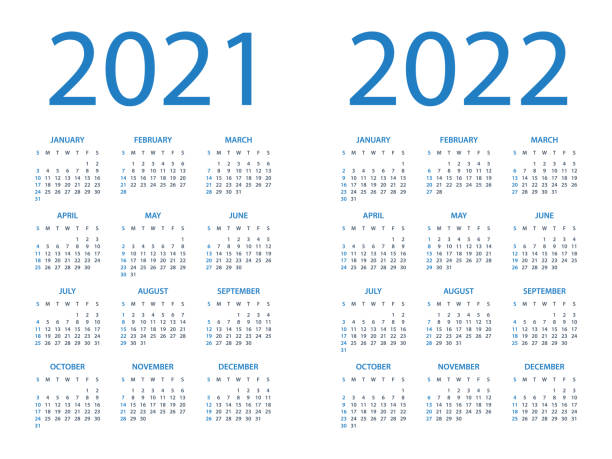 Calendar For 20212022 Stock Illustration - Download Image Now