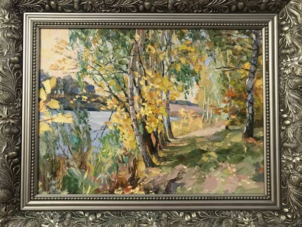 istock Country landscape painted with new oil paints 1335415770