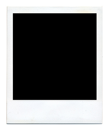 Blank photo isolated on white Background.