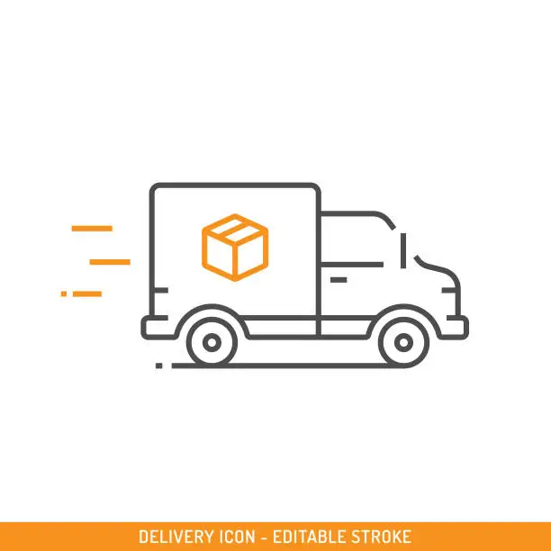 Vector illustration of Fast Delivery Icon Vector Design.