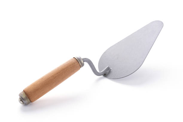 istock Trowel isolated on white background. Mason tool over white 1335420599