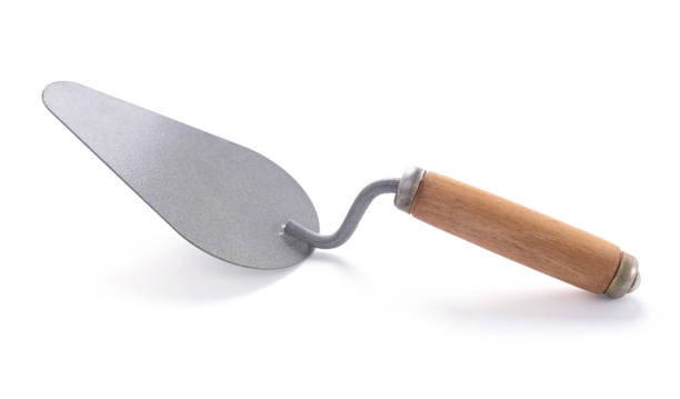 istock Trowel isolated on white background. Mason tool over white 1335420612