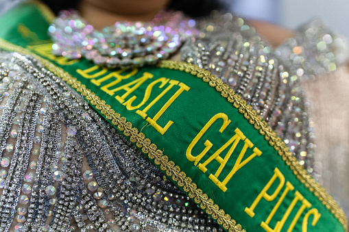 Brazil Miss gay plus size sash