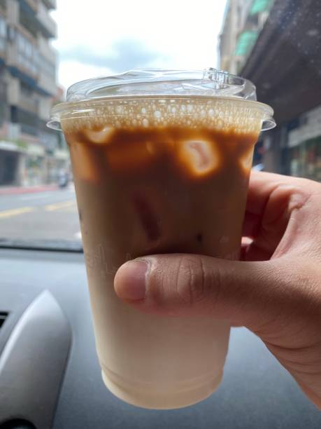 istock Travel ,coffee road trip and comfortable concept - Focus on coffee 1335422100