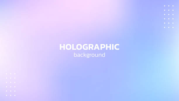 홀로그램 배경. 파스텔 색상의 홀로그램 그라데이션. - holographic stock illustrations