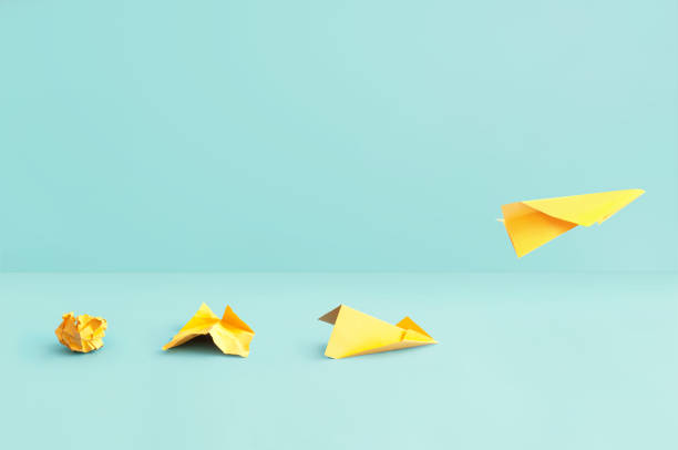 istock Paper airplane success concept 1335423090